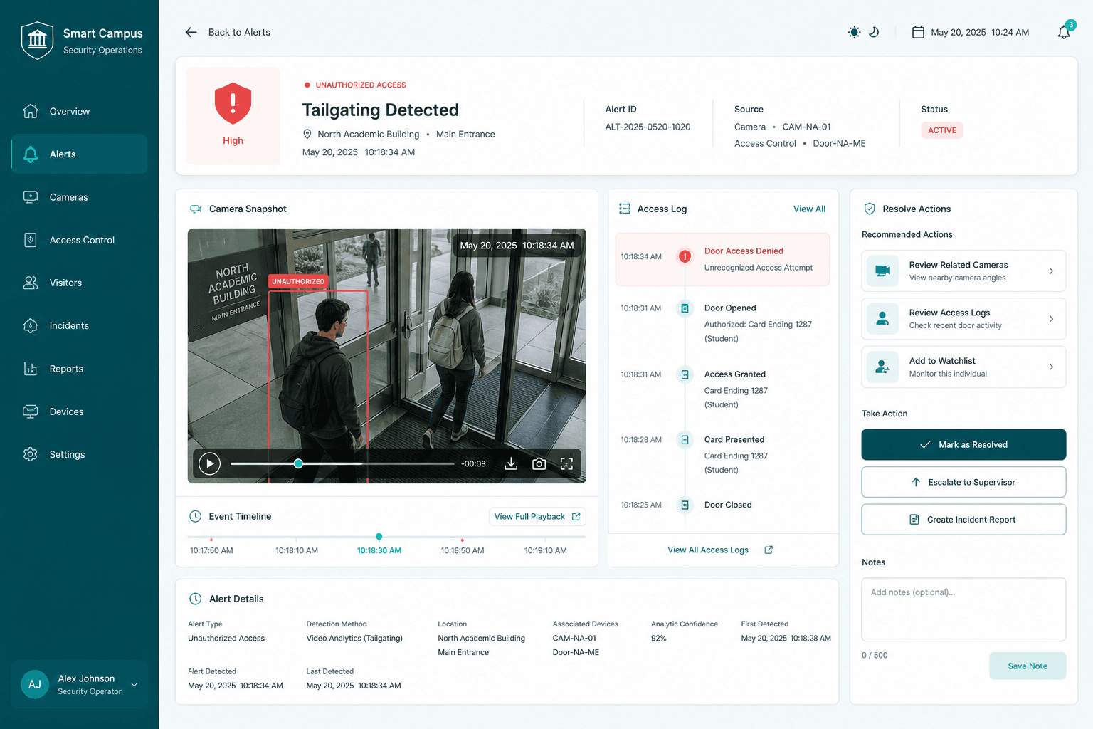 Smart Campus Security screenshot 2