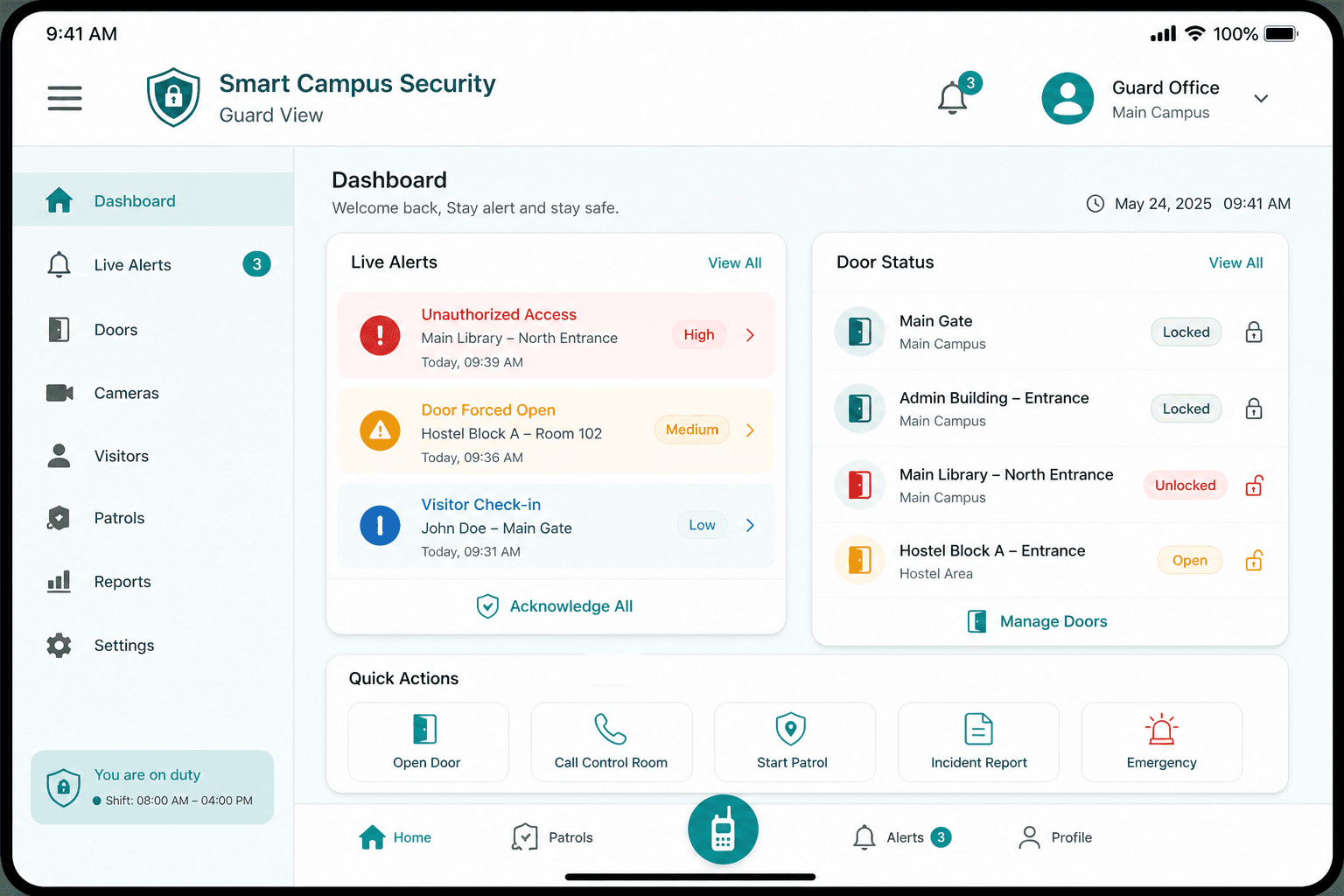 Smart Campus Security screenshot 3