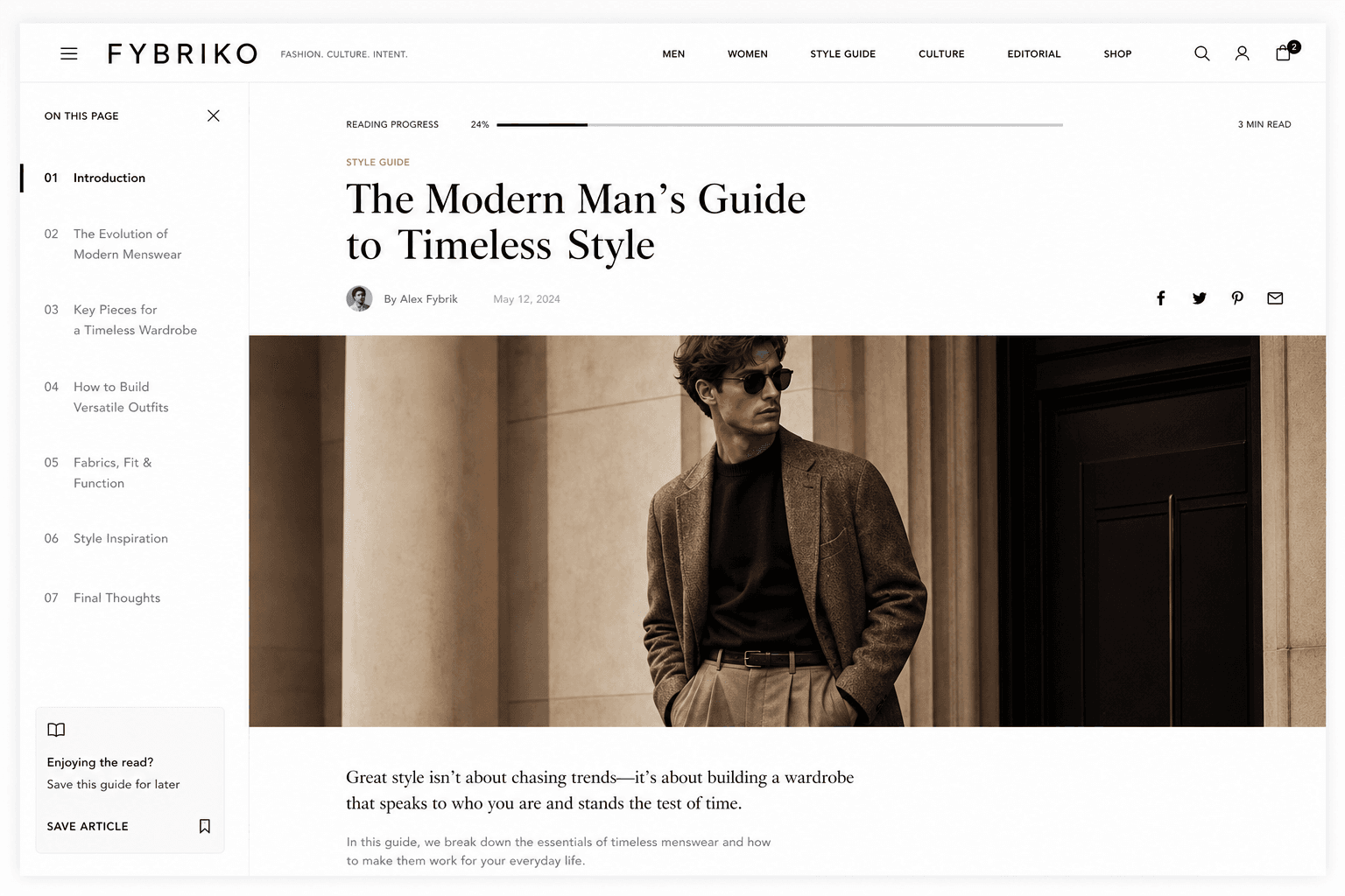FYBRIKO Editorial Blog screenshot 2