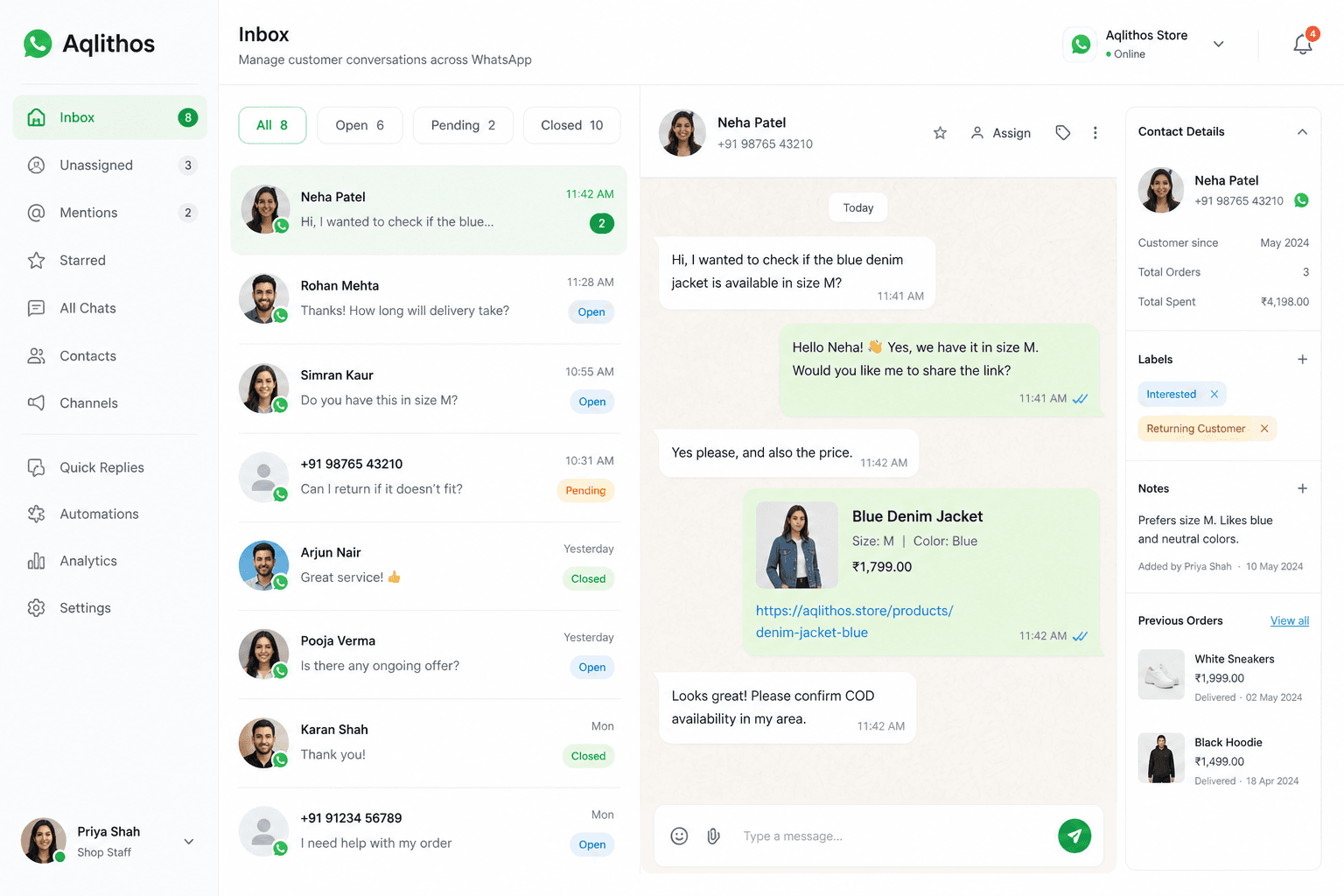 Aqlithos WhatsApp SaaS screenshot 4